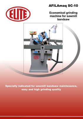 Economic sawmill band saw and circular saw blades sharpening machine ELITE SC 10 leaflet